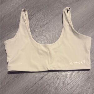 YoungLA Cream Sports Bra